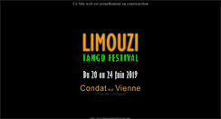 Desktop Screenshot of limouzitangofestival.com